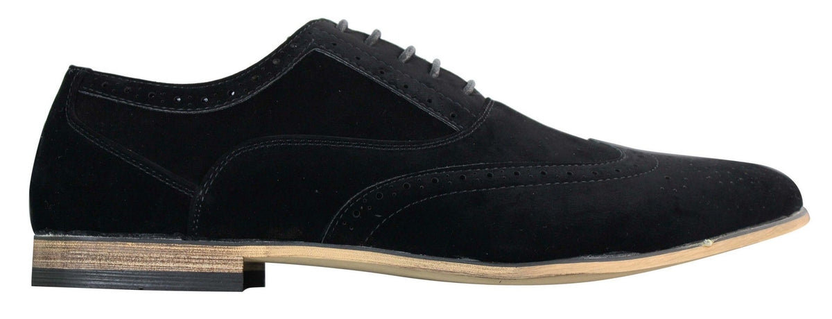 Patron 238 vīriešu zamšādas ādas brogues, eleganti ikdienas, sarkanbrūni, tumši zili, melni, ar šņorēm, retro stila apavi