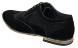 Patron 238 vīriešu zamšādas ādas brogues, eleganti ikdienas, sarkanbrūni, tumši zili, melni, ar šņorēm, retro stila apavi