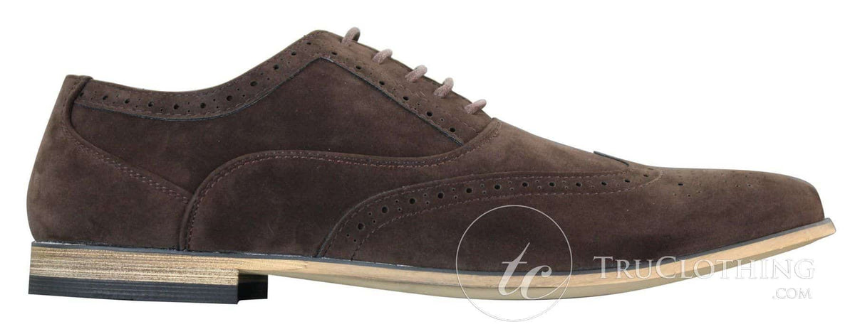 Patron 238 vīriešu zamšādas ādas brogues, eleganti ikdienas, sarkanbrūni, tumši zili, melni, ar šņorēm, retro stila apavi