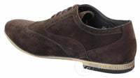 Patron 238 vīriešu zamšādas ādas brogues, eleganti ikdienas, sarkanbrūni, tumši zili, melni, ar šņorēm, retro stila apavi