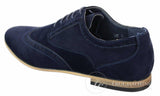 Patron 238 vīriešu zamšādas ādas brogues, eleganti ikdienas, sarkanbrūni, tumši zili, melni, ar šņorēm, retro stila apavi