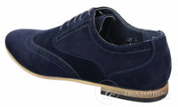 Patron 238 vīriešu zamšādas ādas brogues, eleganti ikdienas, sarkanbrūni, tumši zili, melni, ar šņorēm, retro stila apavi