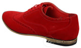 Patron 238 vīriešu zamšādas ādas brogues, eleganti ikdienas, sarkanbrūni, tumši zili, melni, ar šņorēm, retro stila apavi
