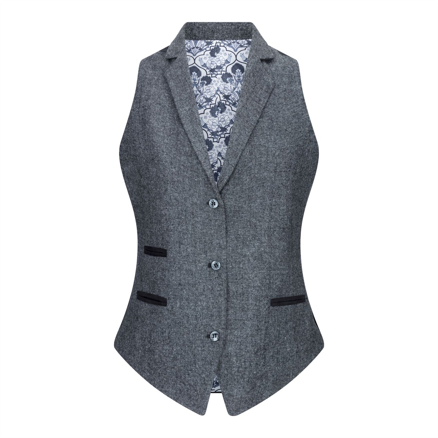 Sieviešu vestes kostīms ar vilnas tvīda elkoņu ielāpu, 1920. gadu vintage, klasisks, pelēks