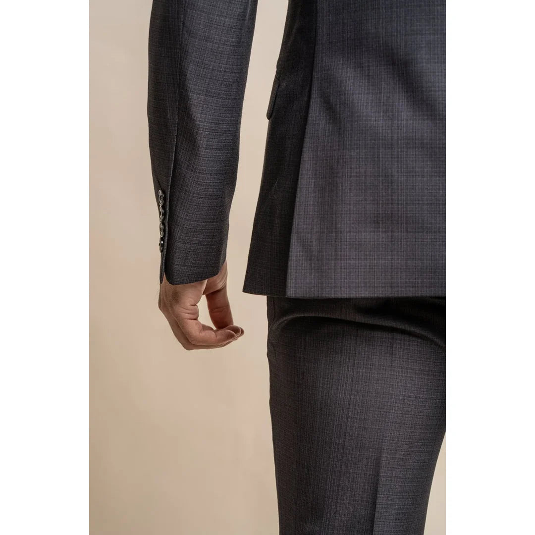 Seeba - vīriešu klasiska kokogles krāsas žakete