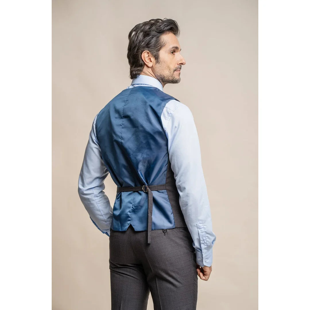 Seeba - vīriešu klasiskā kokogles krāsas veste