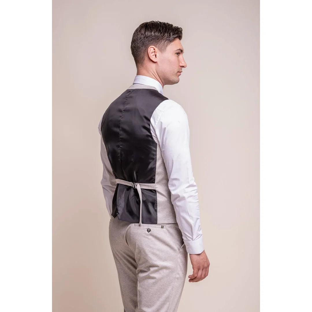 Valencia - vīriešu klasiskā krēmkrāsas veste