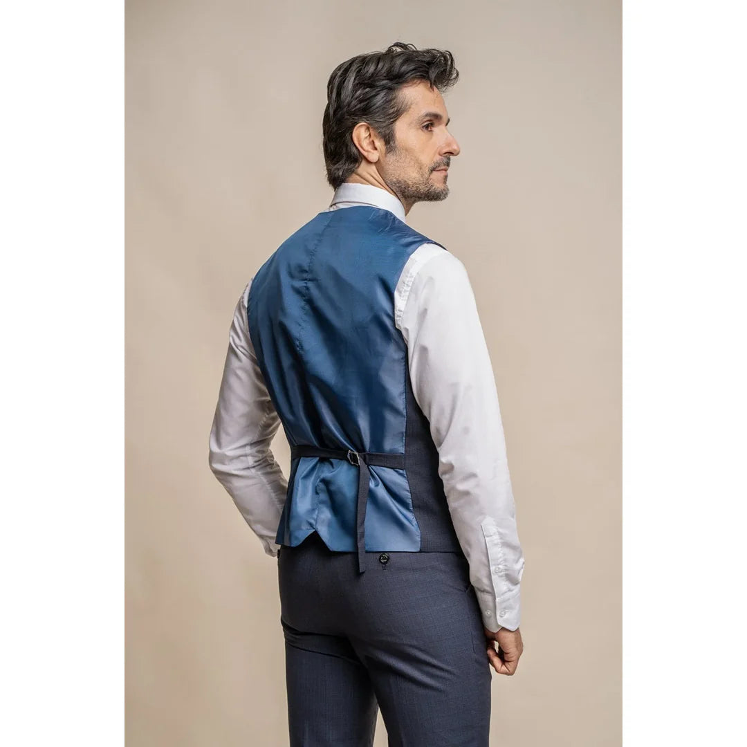 Seeba - vīriešu klasiska tumši zila veste