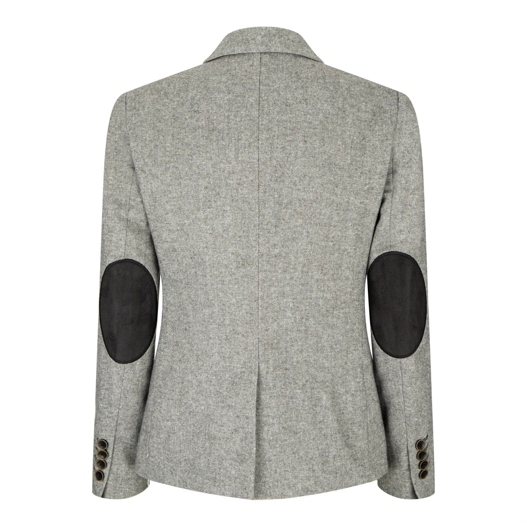 wsn03 - Sieviešu pelēka tvīda žakete ar Elow Patch Peaky 1920s rakstu