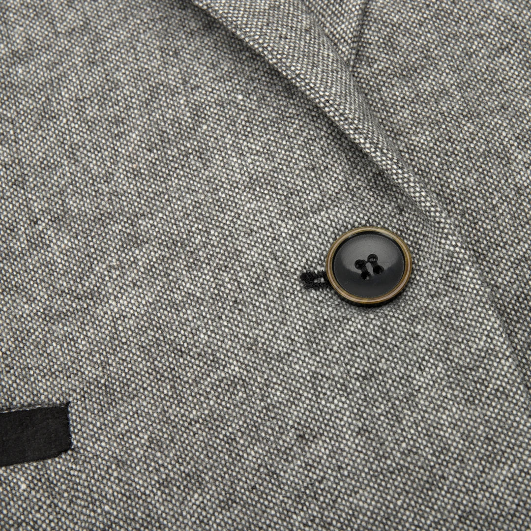 wsn03 - Sieviešu pelēka tvīda žakete ar Elow Patch Peaky 1920. gadu rakstu