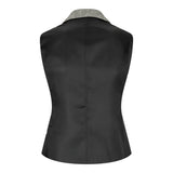 wsn03 - Sieviešu pelēka tvīda žakete ar Elow Patch Peaky 1920. gadu rakstu
