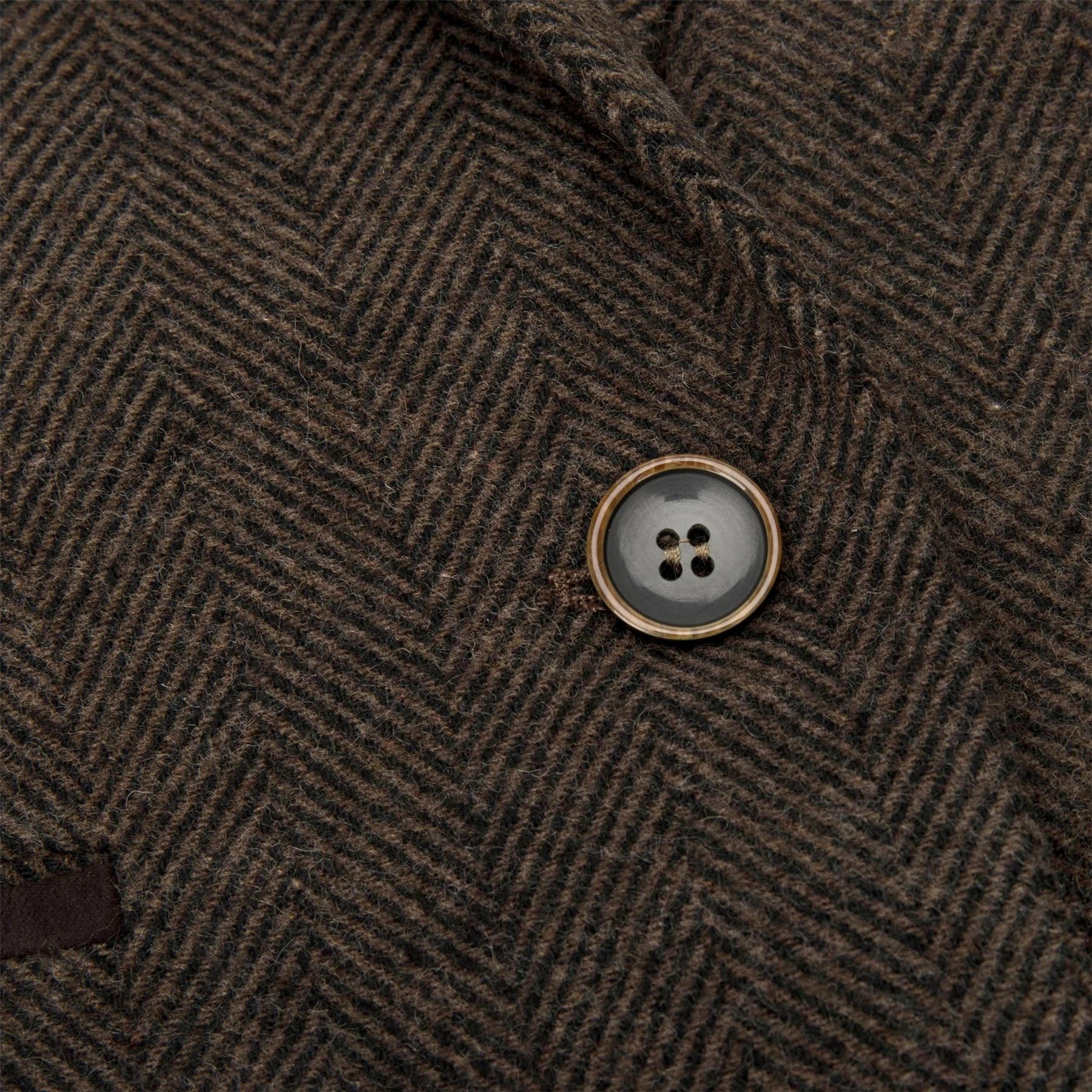 Sieviešu tvīda veste ar "siļķu kaula" rakstu, brūna, 1920. gadu vintage stila, klasiska, eleganta