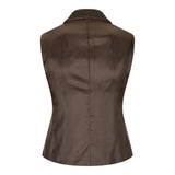 Sieviešu tvīda veste ar "siļķu kaula" rakstu, brūna, 1920. gadu vintage stila, klasiska, eleganta