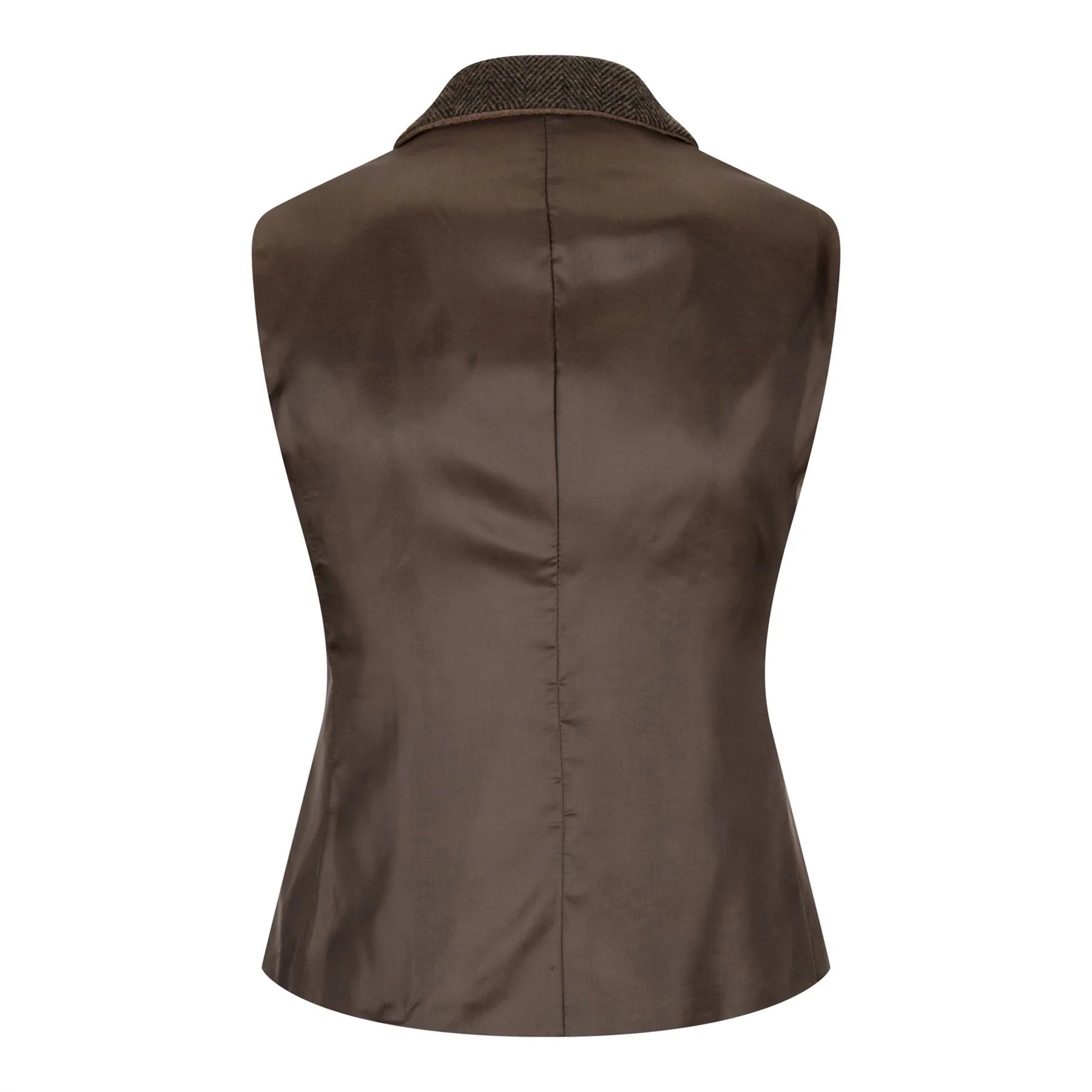 Sieviešu tvīda veste ar "siļķu kaula" rakstu, brūna, 1920. gadu vintage stila, klasiska, eleganta